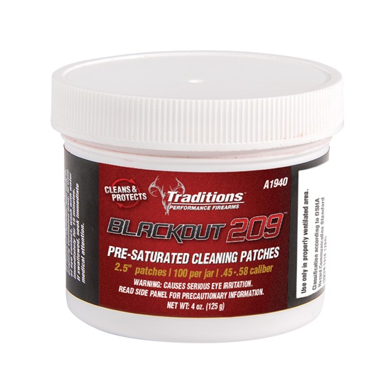 Traditions® Blackout 209 Pre-Saturated Cleaning Patches